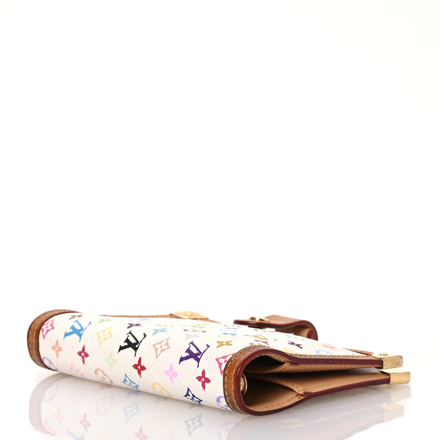 Louis Vuitton Monogram Multicolor Small Ring Agenda Cover White 4 of 15