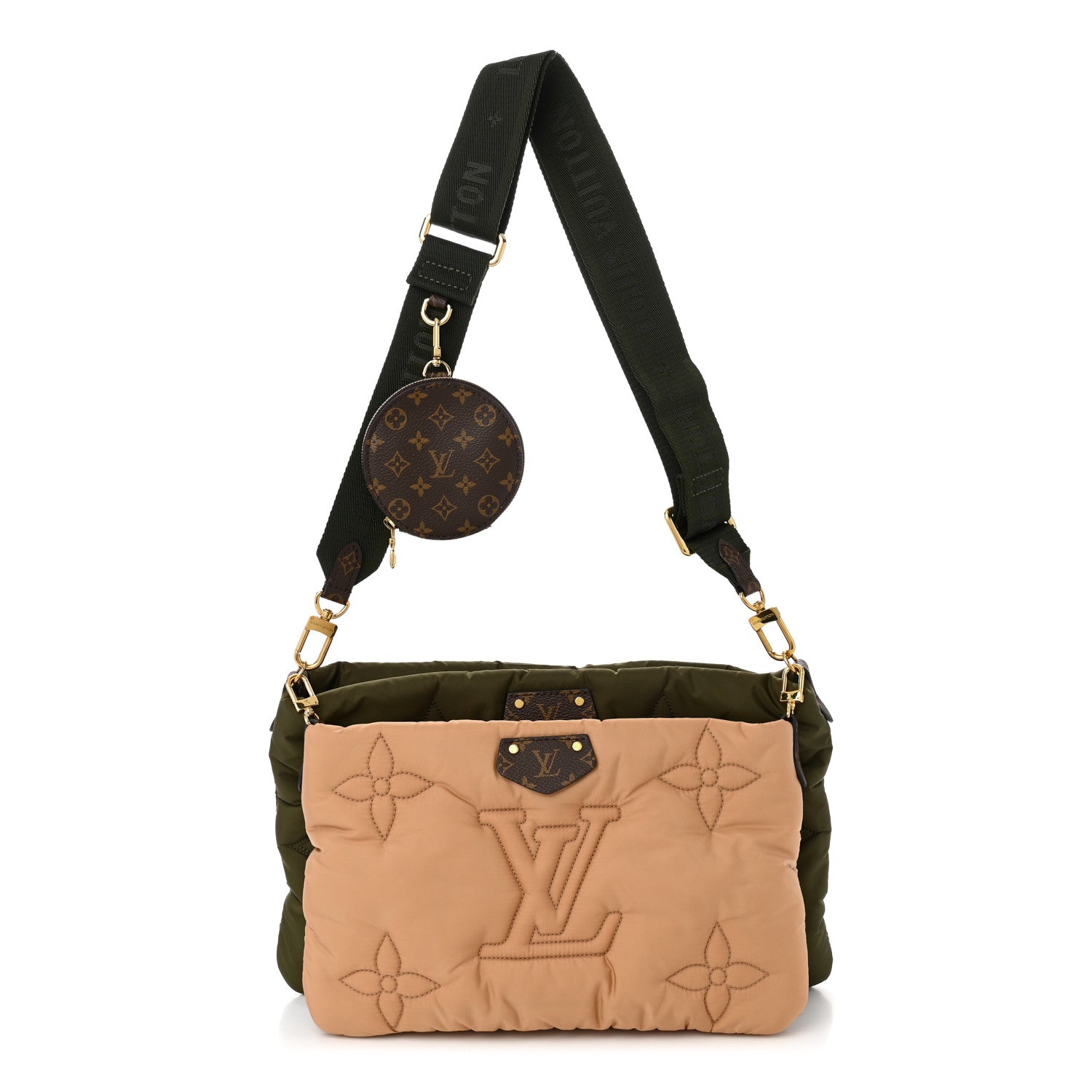 Louis Vuitton Econyl Monogram Pillow Maxi Multi Pochette Accessories Kaki Beige 1 of 10