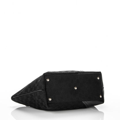 Gucci Monogram Medium New Britt Tote Black 4 of 7