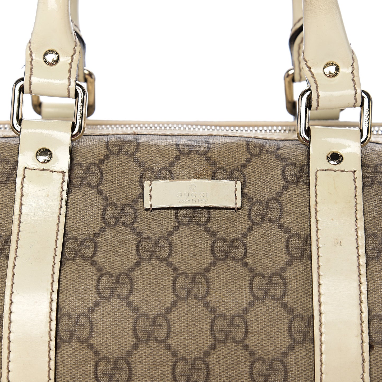 GG Plus Monogram Medium Joy Boston Off White