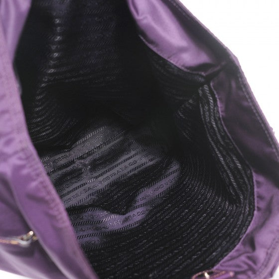 Prada Nylon Fiocco Bow Tote Viola 5 of 20