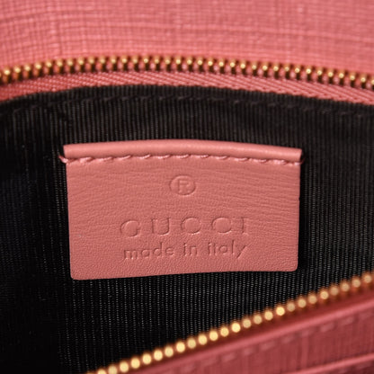 Gucci GG Supreme Monogram Face Embroidered Chain Wallet Pink 5 of 9