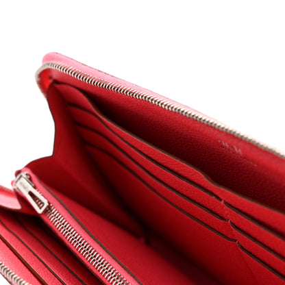 Hermes Chevre Mysore Evelyne Azap Wallet Rose Lipstick 8 of 12