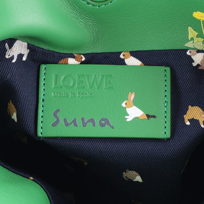 Loewe x SUNA FUJITA Nappa Bunny Mini Flamenco Knot Clutch Tropical Green 6 of 8