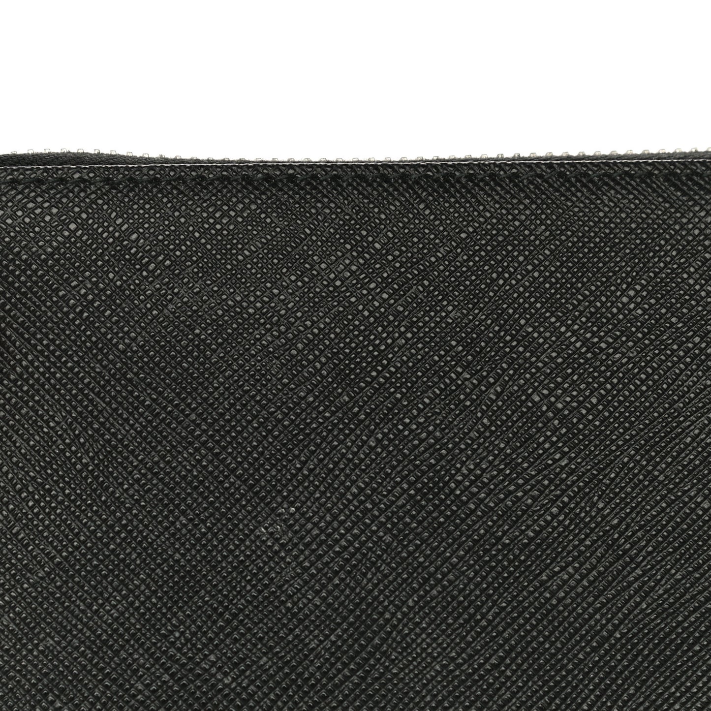 Saffiano Large Zip Around Travel Wallet Black