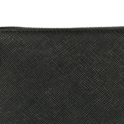 Prada Saffiano Large Zip Around Travel Wallet Black 20 of 20