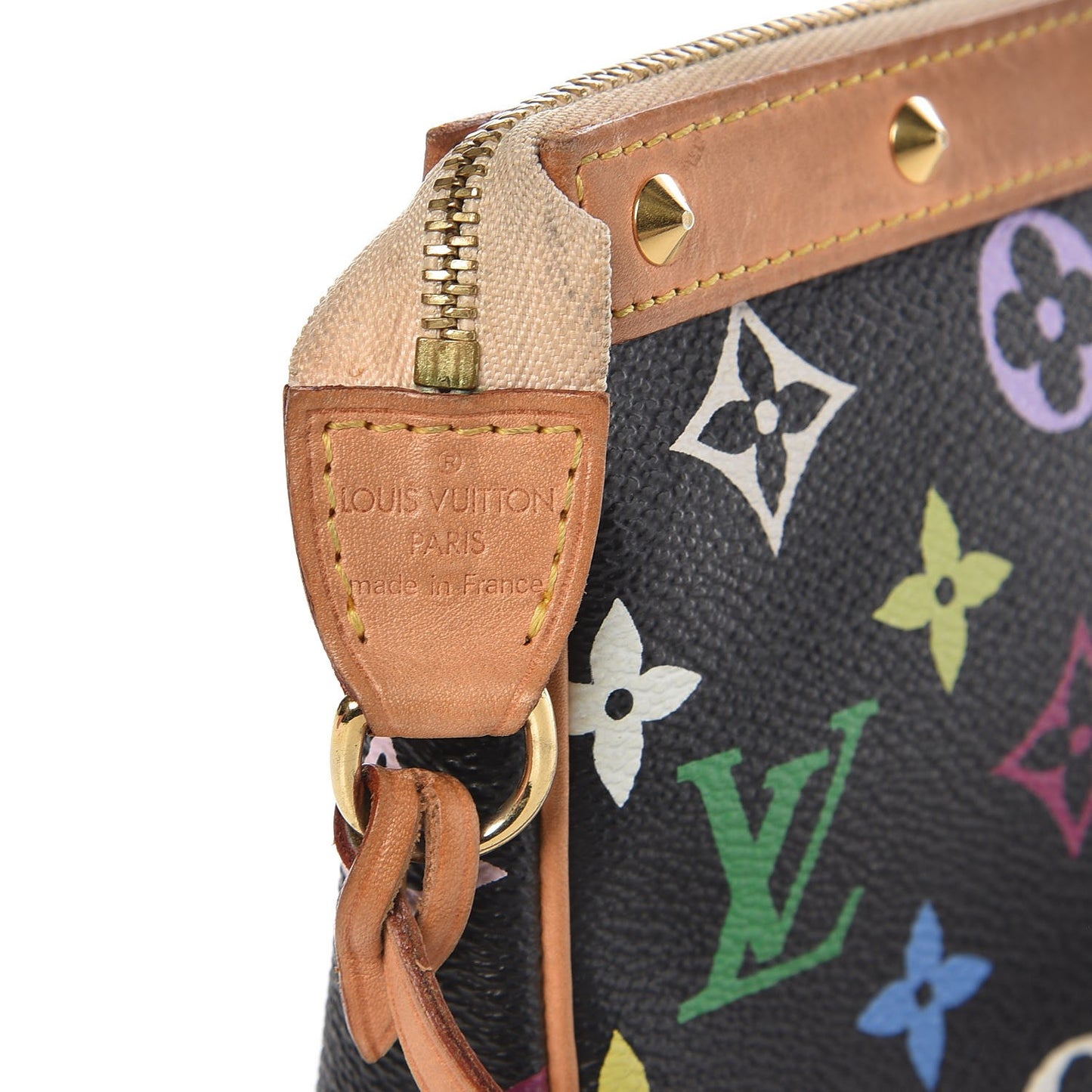 Monogram Multicolor Pochette Accessories Black