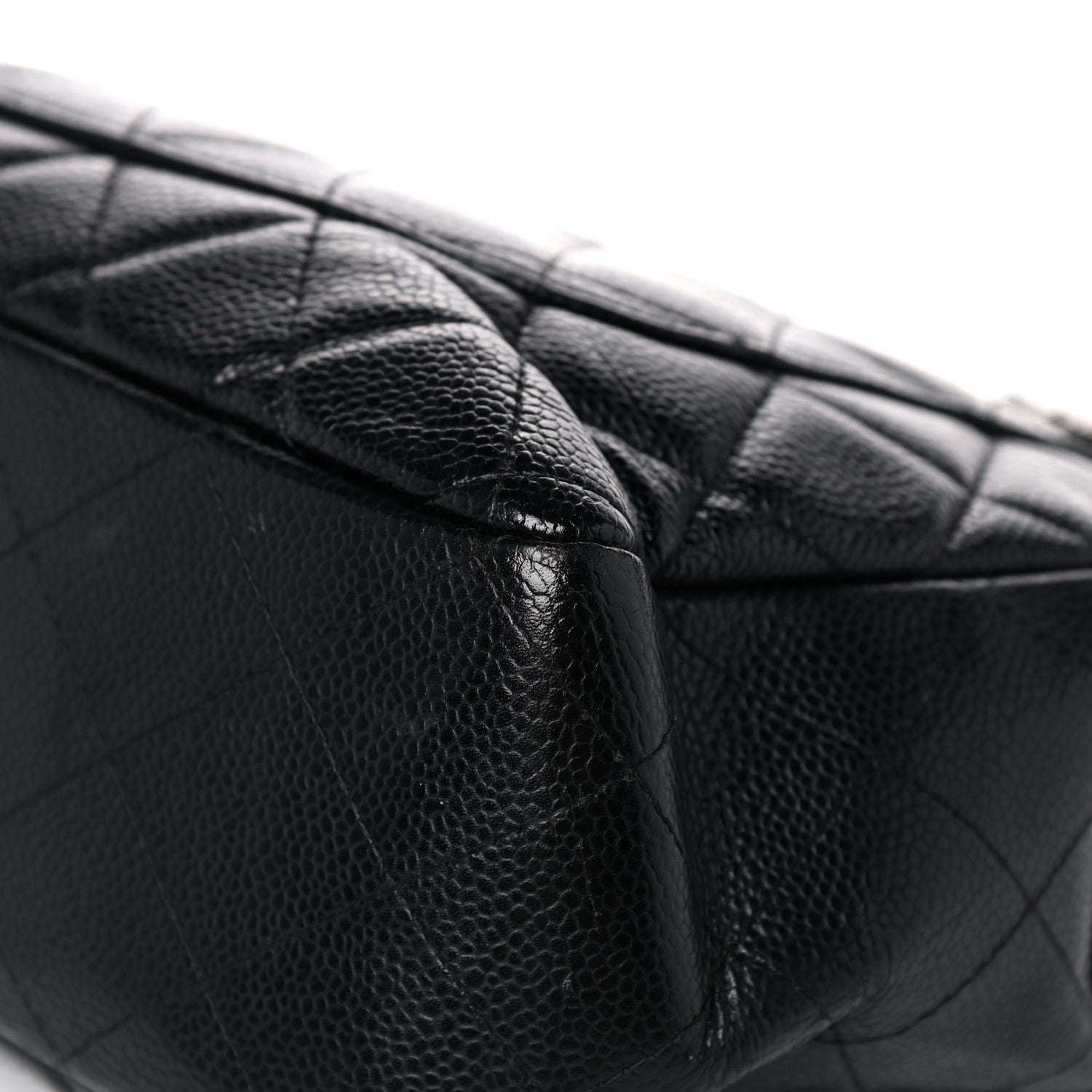 Chanel Caviar Quilted Jumbo Single Flap Black 11 of 19