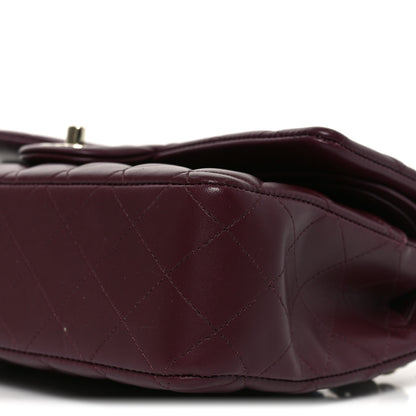 Chanel Lambskin Quilted Medium Double Flap Burgundy 10 of 10