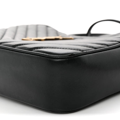 Saint Laurent Calfskin Matelasse Monogram Lou Camera Bag Black 10 of 15
