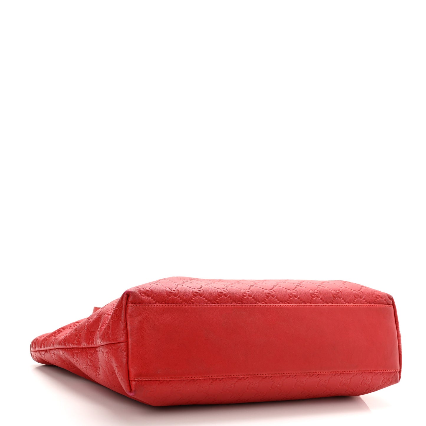 Guccissima Medium Zippered Shopping Tote Red