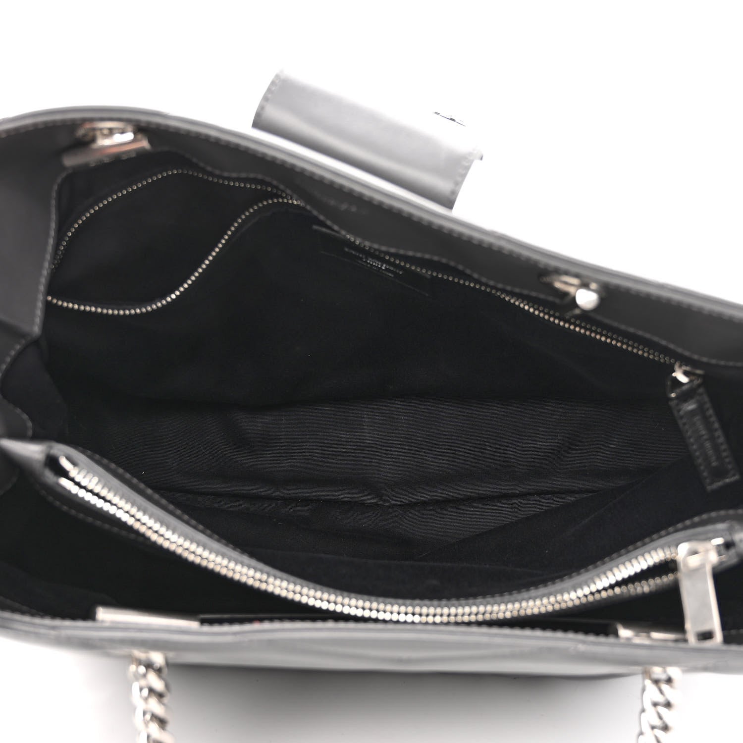 Saint Laurent Calfskin Y Quilted Monogram Large Loulou Shopper Storm 5 of 12