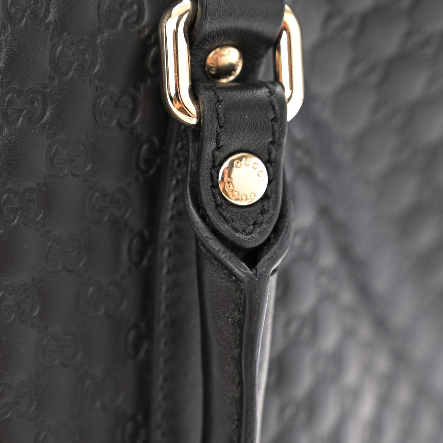 Microguccissima Medium Joy Tote Black