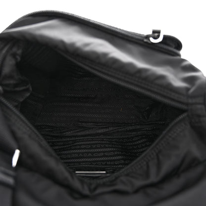 Prada Re-Nylon Vela Saffiano Pocket Double Buckle Messenger Shoulder Bag Black 5 of 13
