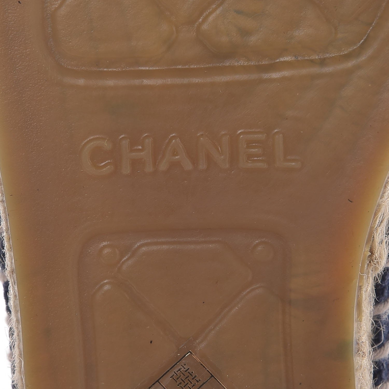 Chanel Linen CC Espadrilles 42 Navy Black 6 of 9