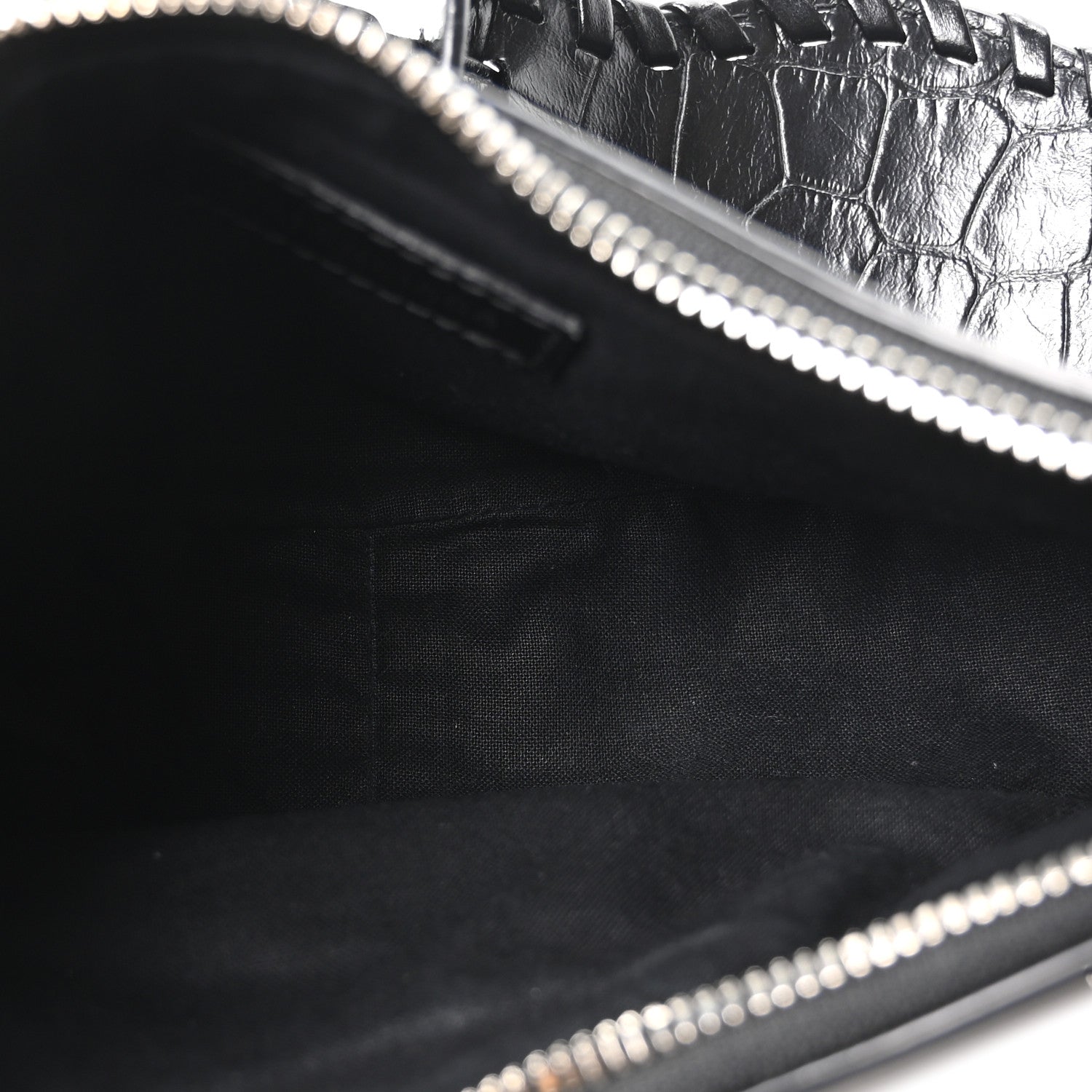 Balenciaga Extra Supple Calfskin Crystal Crocodile Embossed Le Cagole Shoulder Bag XS Black 6 of 11