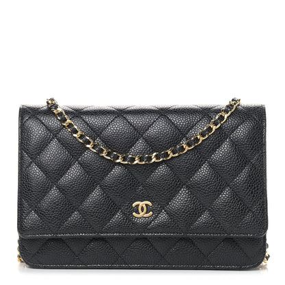 Chanel Caviar Quilted Wallet On Chain WOC Black 1 of 9