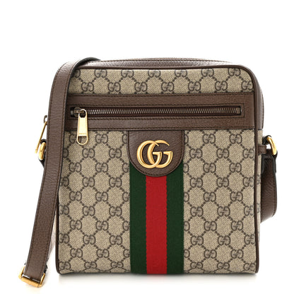 Gucci GG Supreme Monogram Web Small Ophidia Messenger Bag Brown 1 of 11