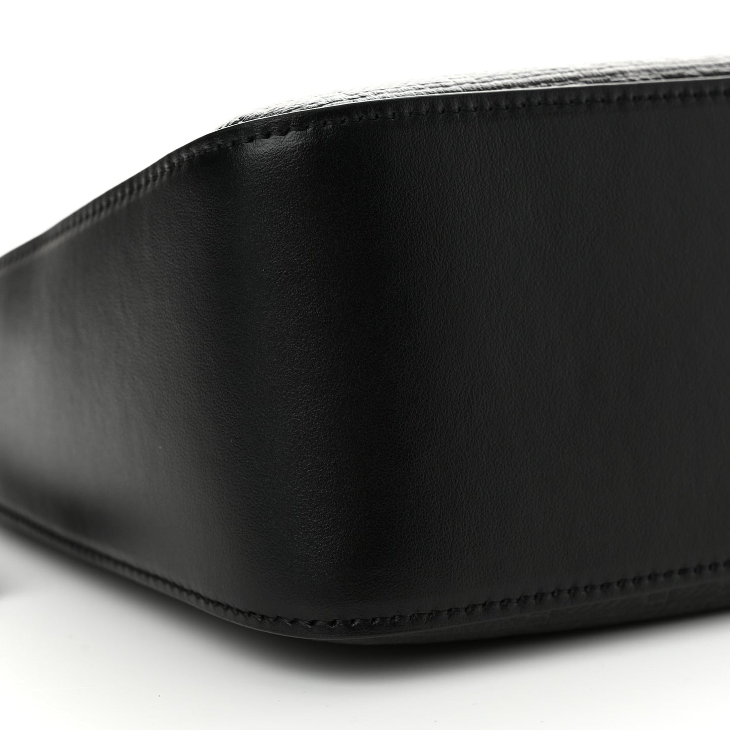 Coated Canvas Logo 4G Embossed Small Moon Cut Out Shoulder Bag Black