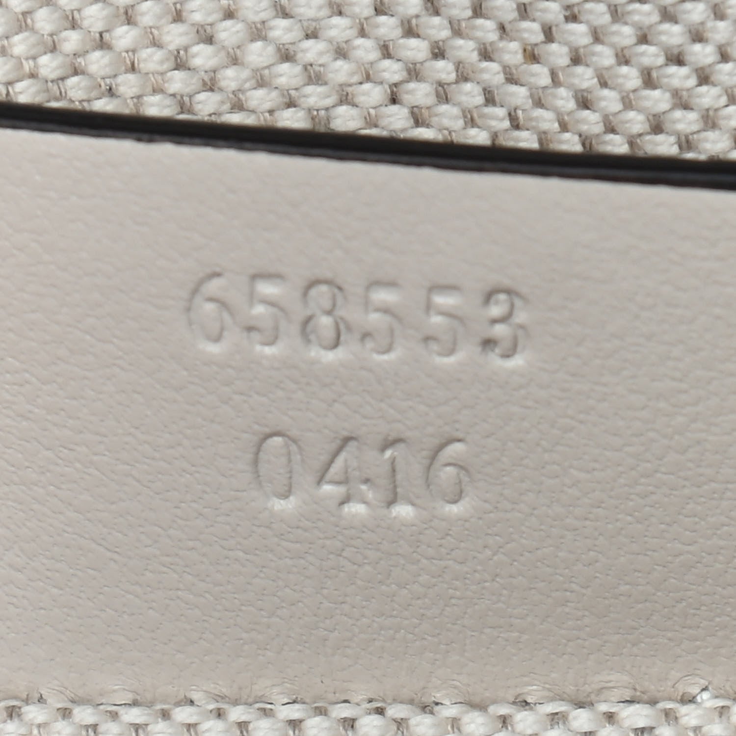 Gucci Calfskin GG Tennis Embossed Mini Double Zip Messenger Bag Mystic White 7 of 9
