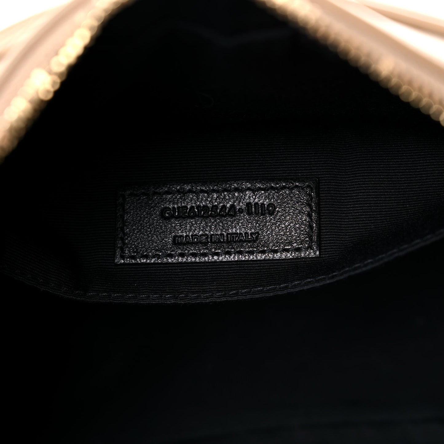 Calfskin Matelasse Monogram Lou Camera Bag Dark Latte