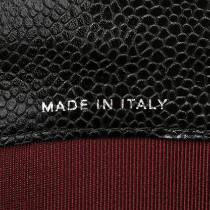 Chanel Caviar Quilted Large Gusset Flap Wallet Black 7 of 9