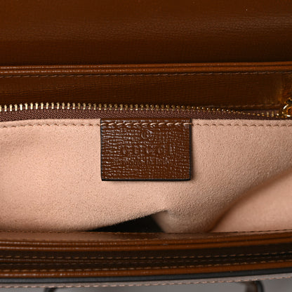 Gucci GG Supreme Monogram Horsebit 1955 Shoulder Bag Beige Brown Sugar 6 of 12