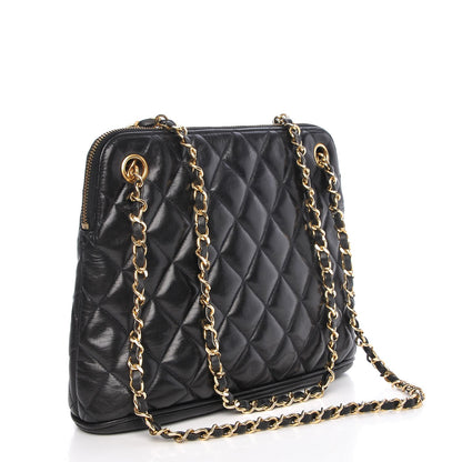 Chanel Lambskin Quilted Shoulder Bag Black 3 of 9