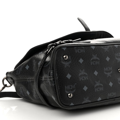 MCM Visetos Medium Satchel Black 8 of 12