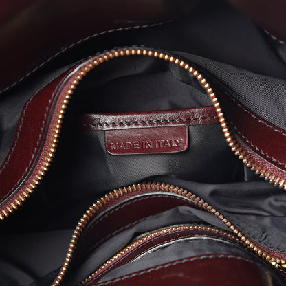Burberry Raffia Whipstitch Bag Brown Black 6 of 10