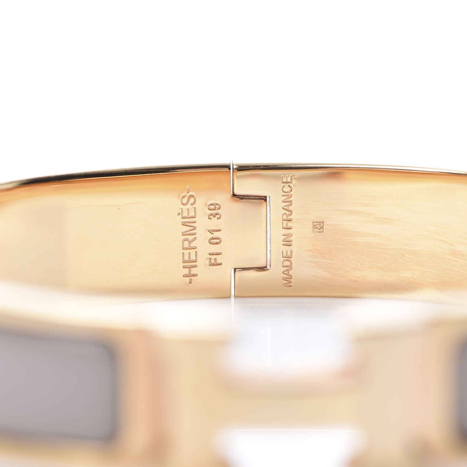 Hermes Enamel Narrow Clic Clac H Bracelet PM Marron Glace 5 of 6