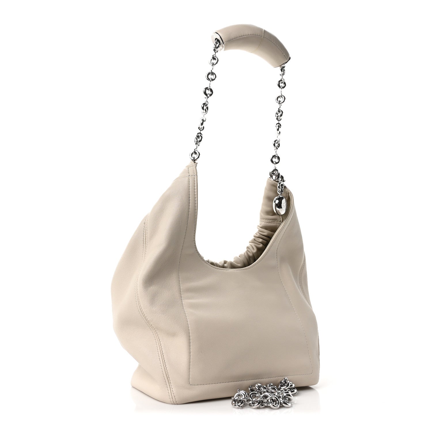 Loewe Buttery Nappa Lambskin Small Squeeze Bag Sea Salt 3 of 9
