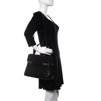 Delvaux Smooth Calfskin GM Tempete Satchel Black 2 of 9