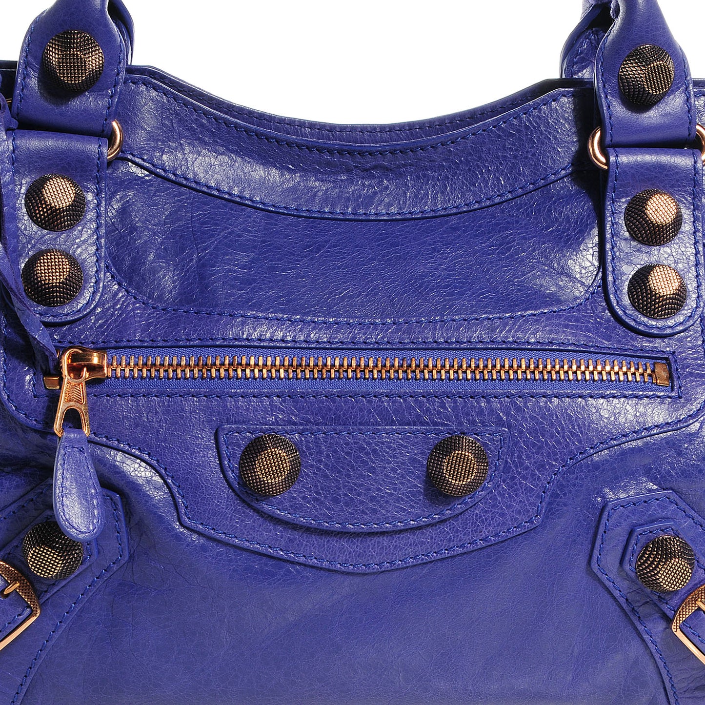 Agneau Giant 21 Rose Gold Hardware City Bleu Lavande