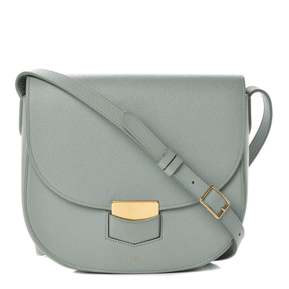 Celine Grained Calfskin Compact Trotteur Cloud 1 of 12
