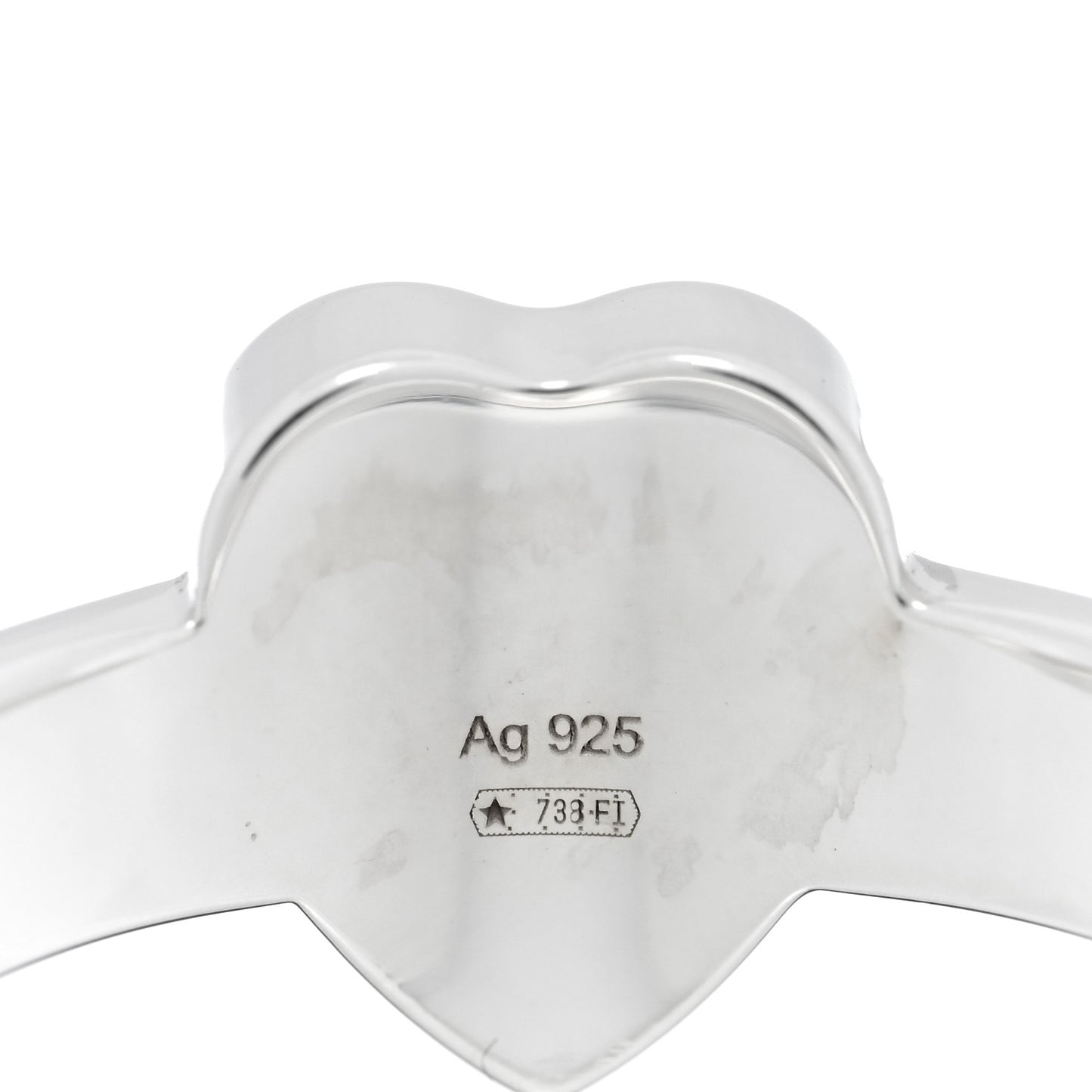 Sterling Silver Trademark Heart Ring 57 8