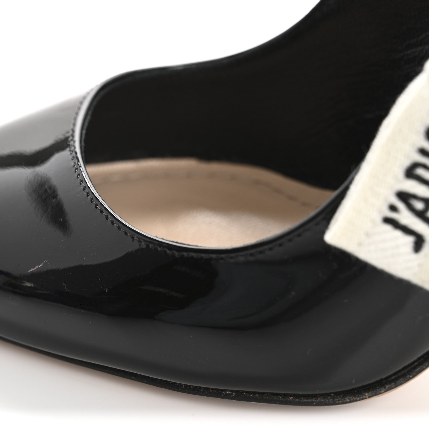Christian Dior Patent Ribbon J'Adior Slingback 100mm Pumps 37 Black 10 of 11