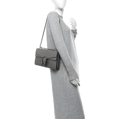 Gucci Pebbled Calfskin Small Dionysus Shoulder Bag Dusty Grey 2 of 13