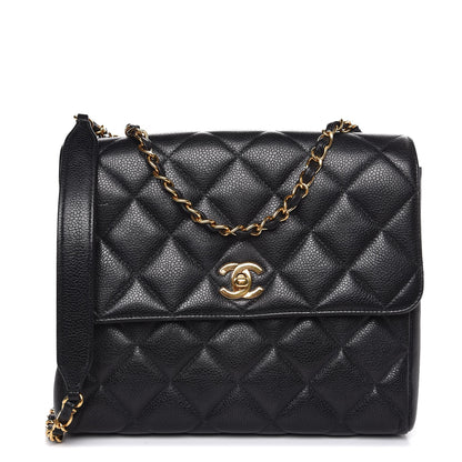 Chanel Caviar Quilted Medium Flap Shoulder Bag Black 1 of 8