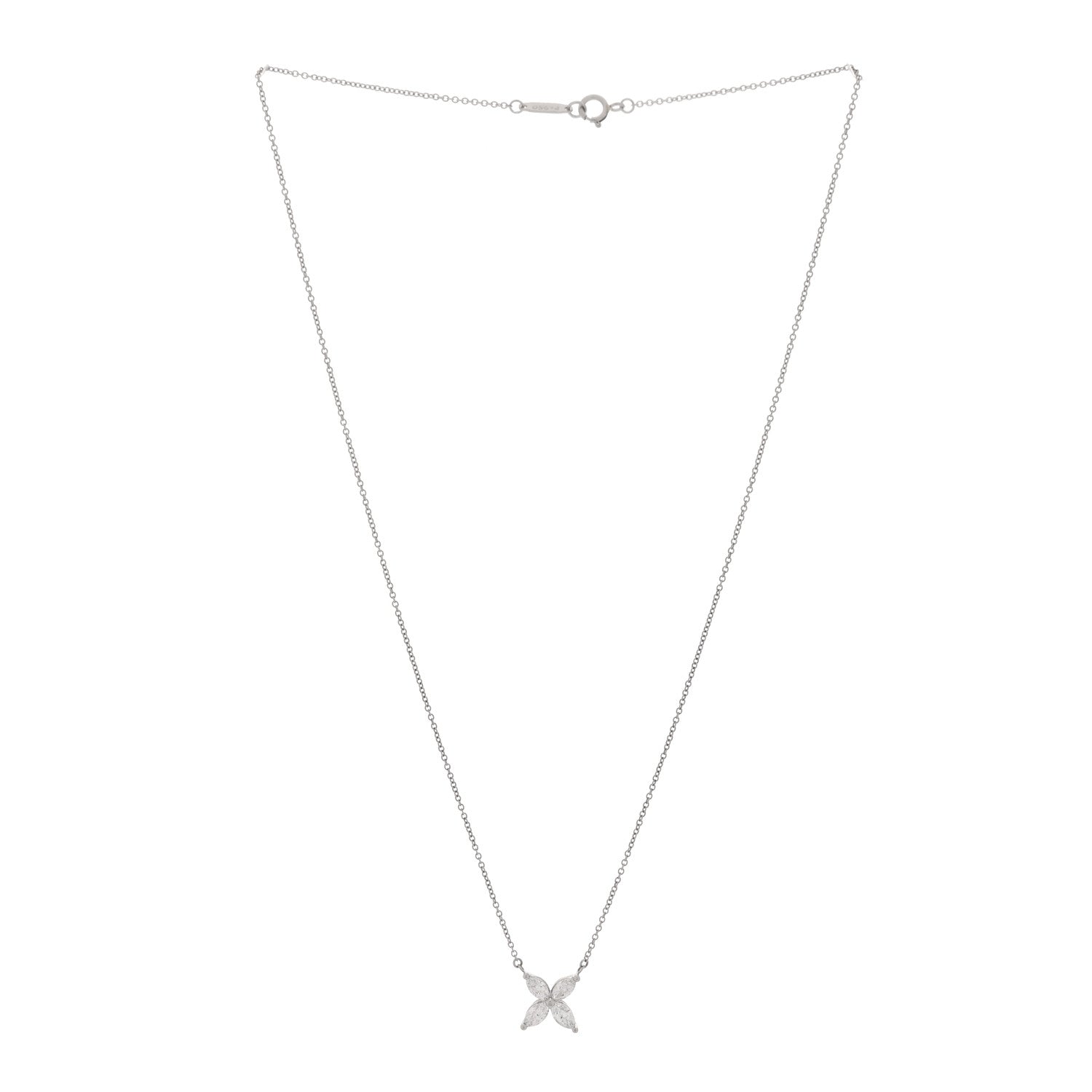 Tiffany Platinum Diamond Large Victoria Necklace 3 of 5
