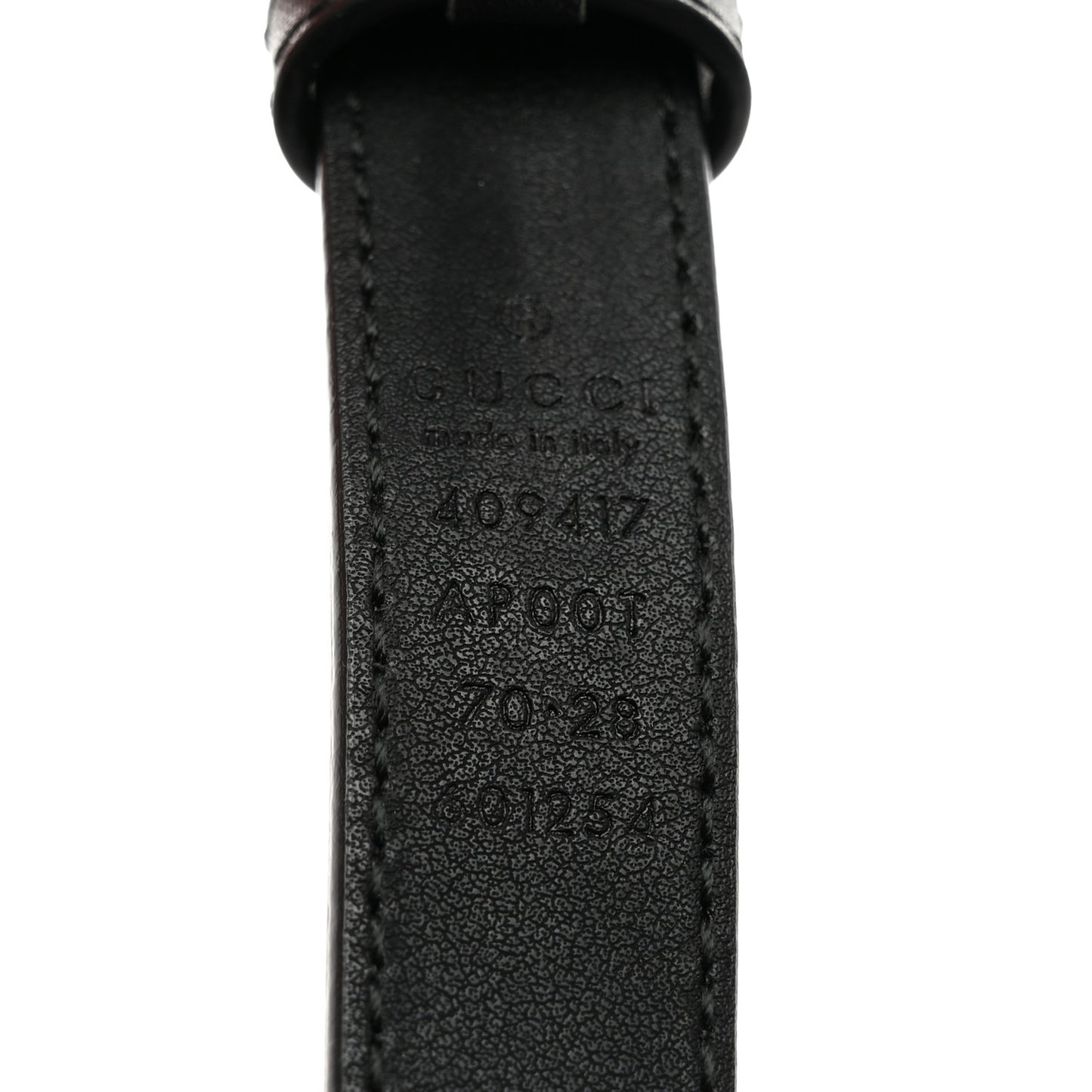 Calfskin Double G 20mm Belt 70 28 Black