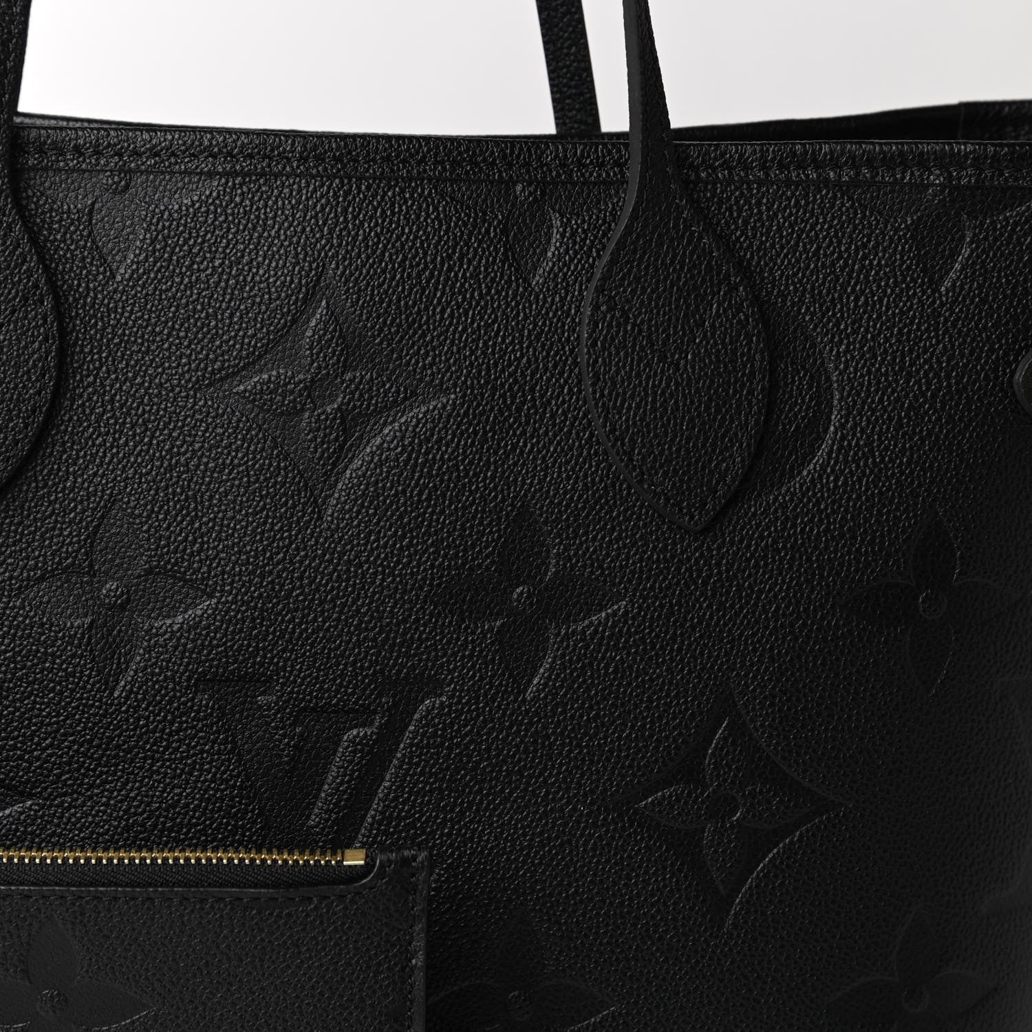 Louis Vuitton Empreinte Monogram Giant Neverfull MM Black 9 of 10
