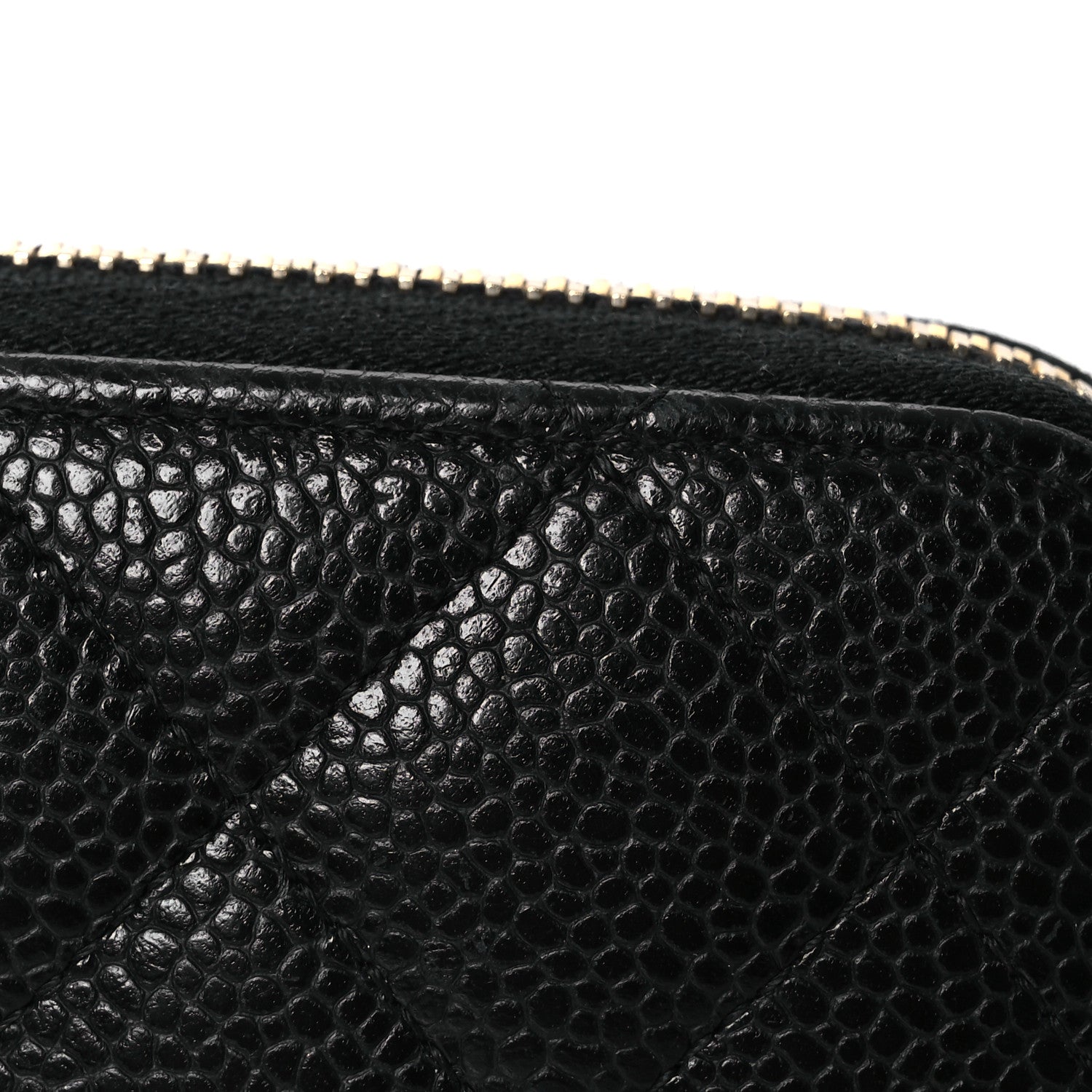 Chanel Caviar Quilted Large Gusset Zip Around Wallet Black 18 of 18