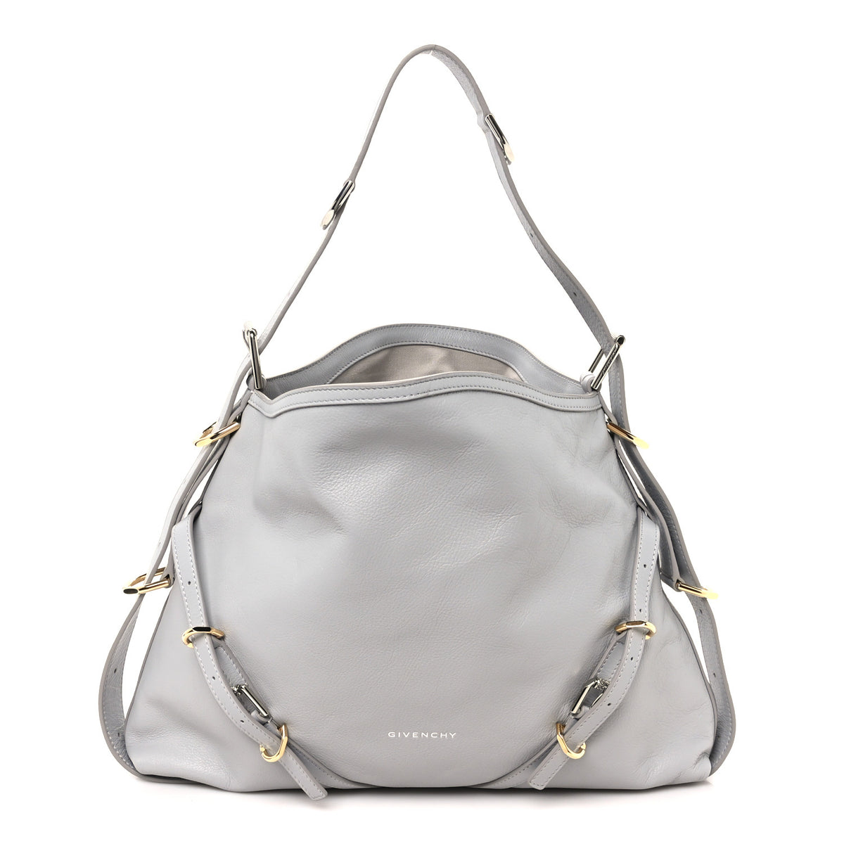 Givenchy Calfskin Medium Voyou Bag Light Grey 1 of 10