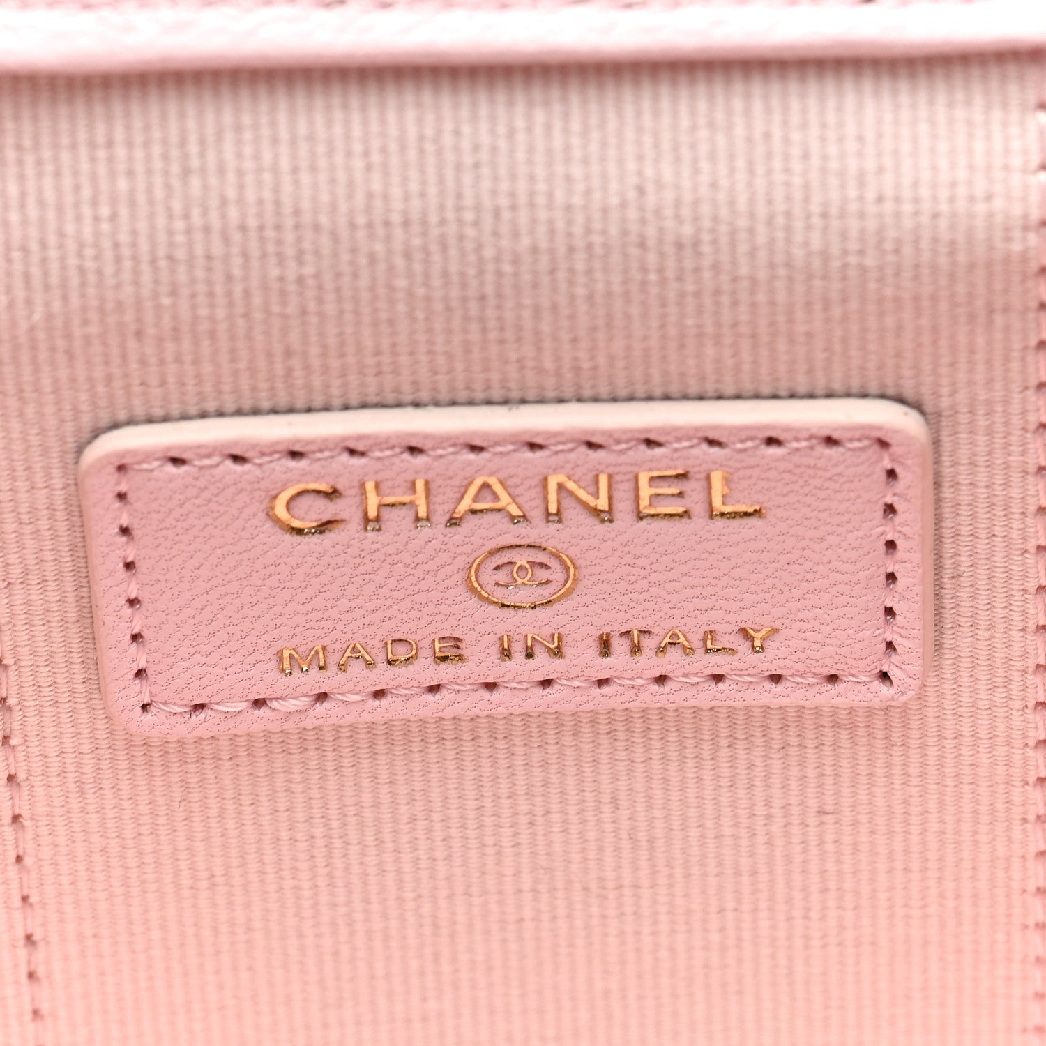 Chanel Lambskin Quilted Top Handle Mini Vanity Case With Chain Light Pink 6 of 11