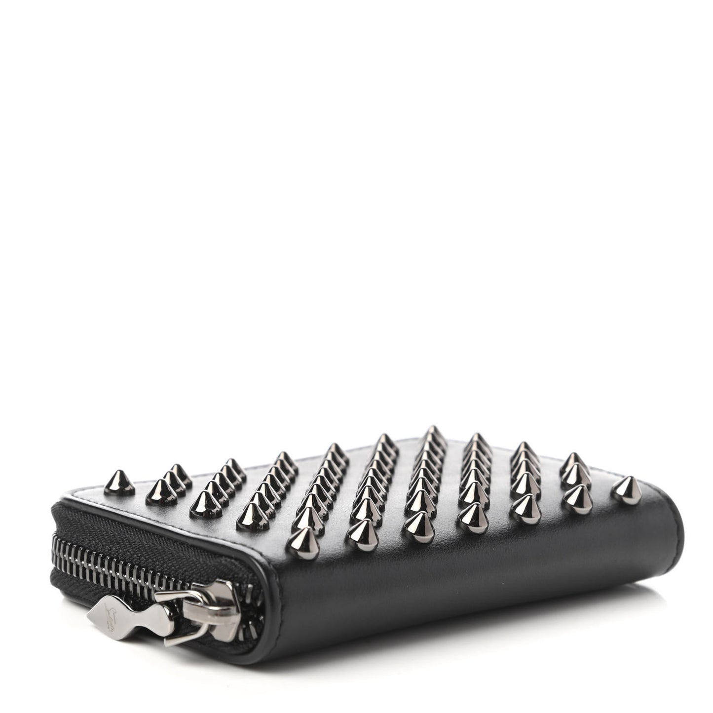 Calfskin Spiked Panettone Coin Purse Black