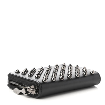 Christian Louboutin Calfskin Spiked Panettone Coin Purse Black 4 of 11
