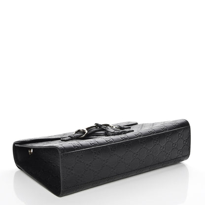 Gucci Guccissima Medium Emily Chain Shoulder Bag Black 4 of 7