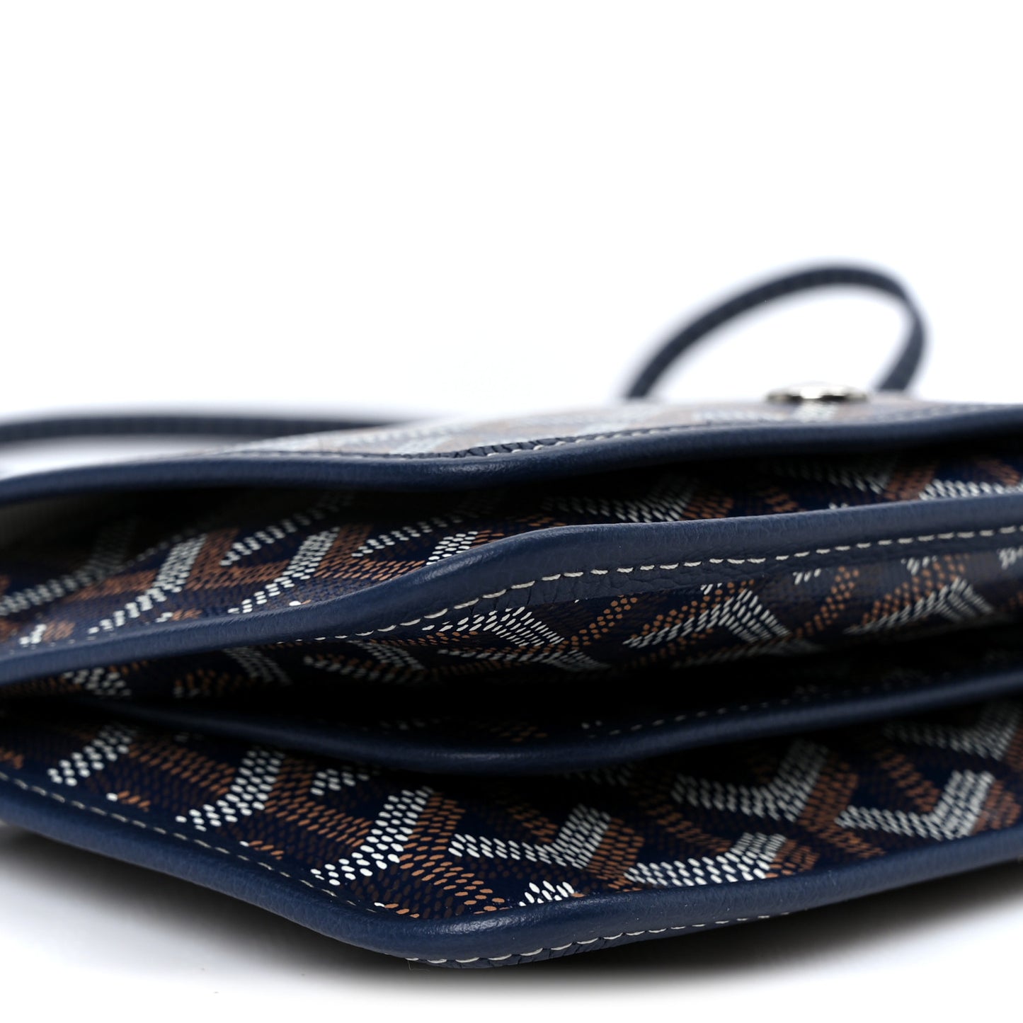 Goyardine Plumet Wallet Clutch Navy