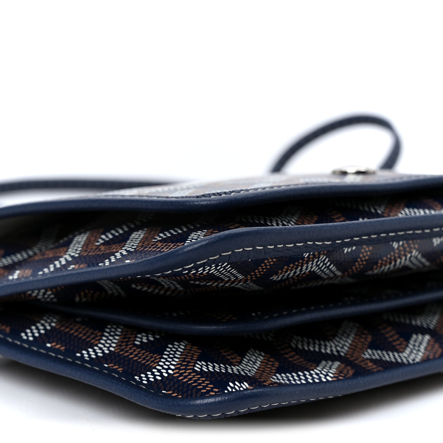 Goyard Goyardine Plumet Wallet Clutch Navy 9 of 10